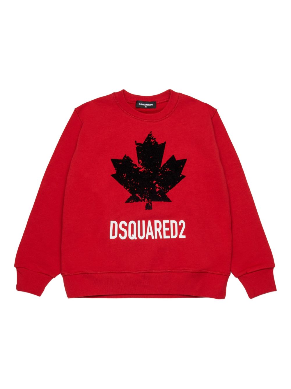 Felpa rossa per bambino DQ3005D00ZF DQ423 Dsquared2 Kids 