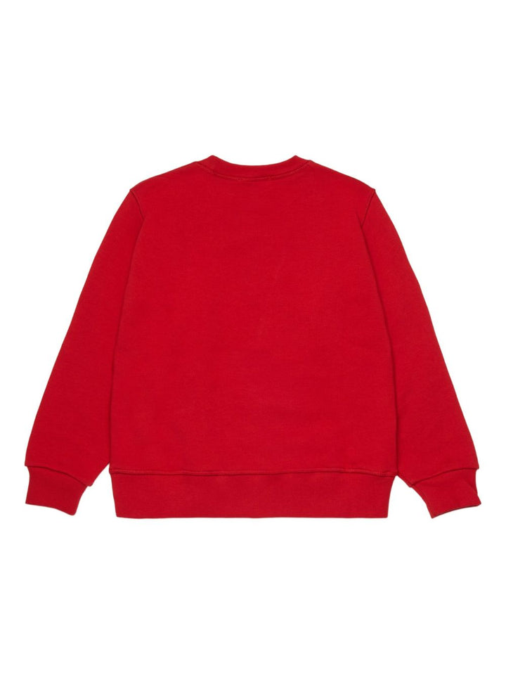 Felpa rossa per bambino DQ3005D00ZF DQ423 Dsquared2 Kids 