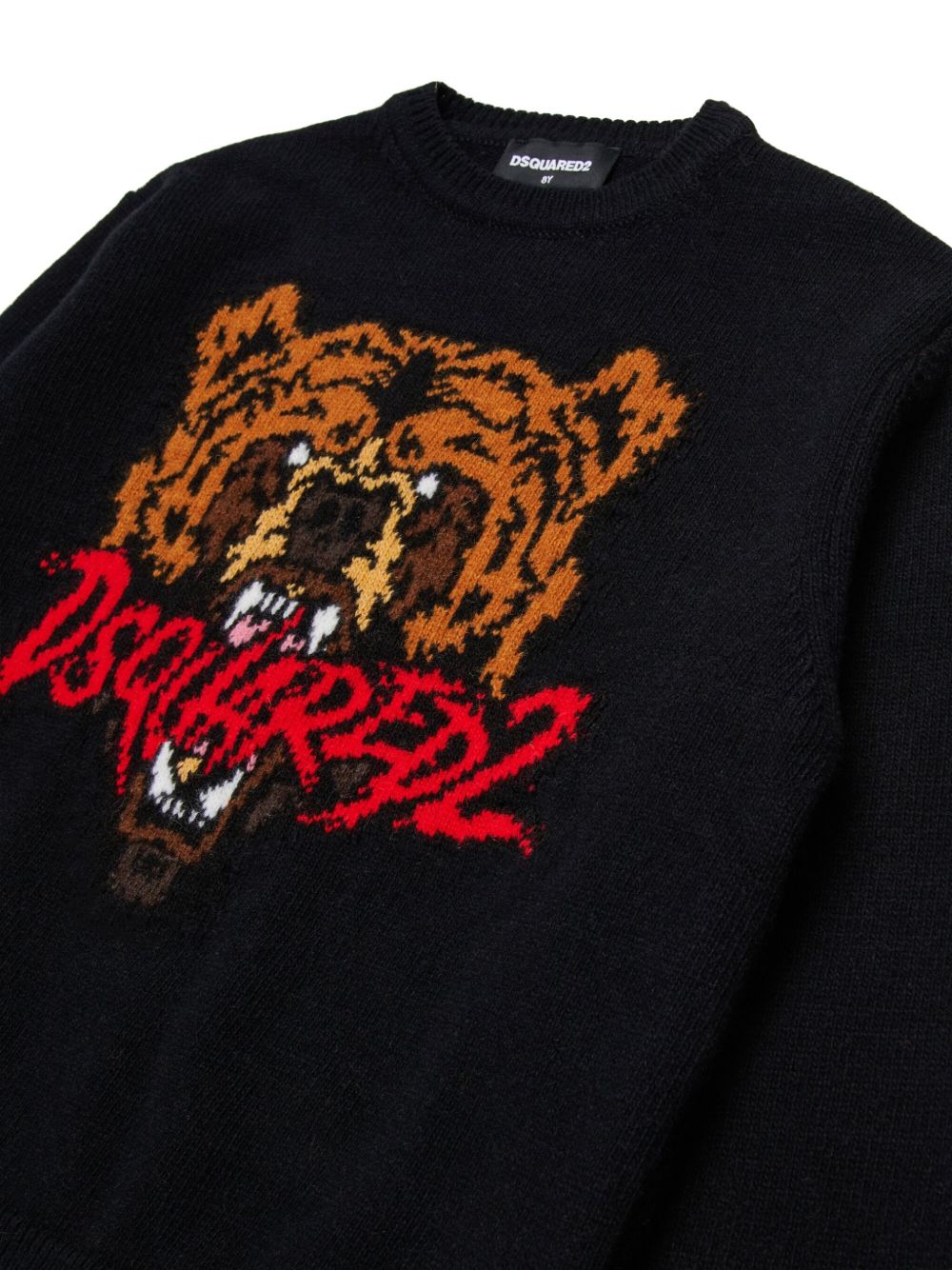 Maglione nero per bambino DQ3069D0AFE DQ900 Dsquared2 Kids 