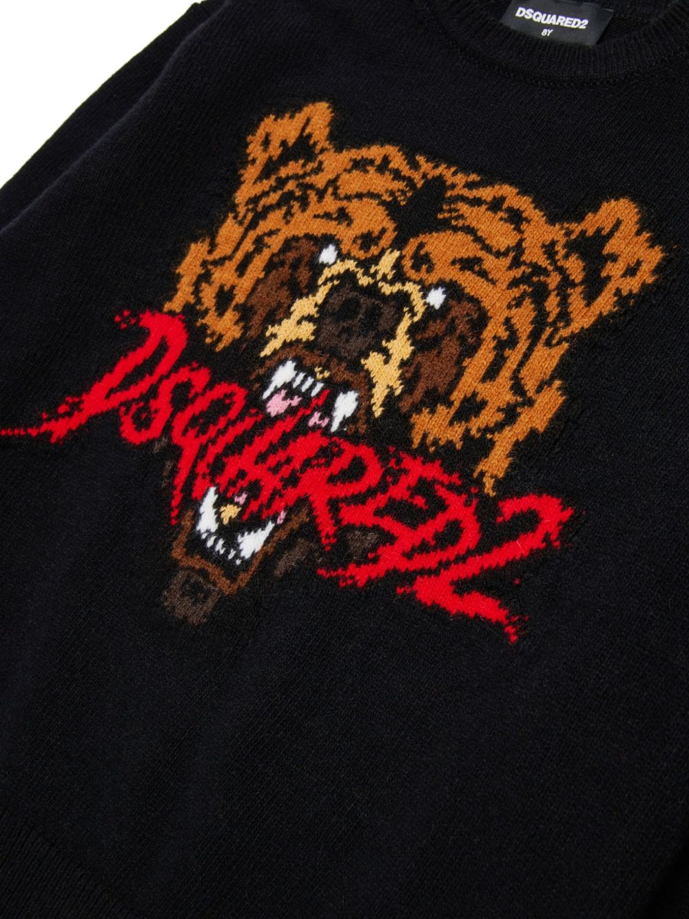 Maglione nero per bambino DQ3069D0AFE DQ900 Dsquared2 Kids 