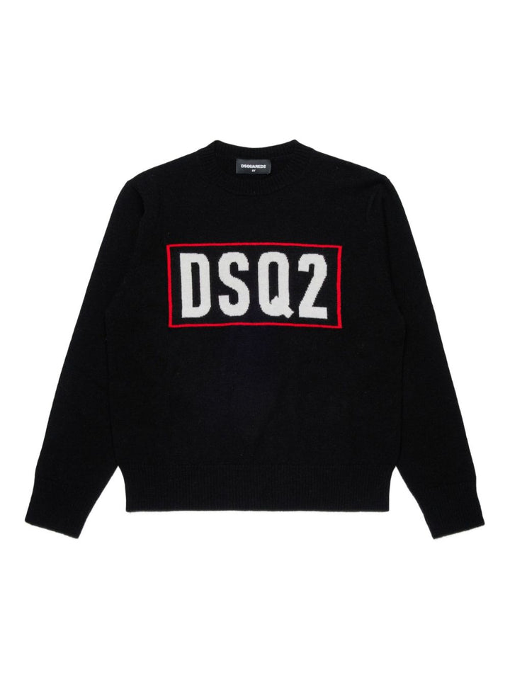 Maglione nero per bambino DQ3071D0AFF DQ900 Dsquared2 Kids 