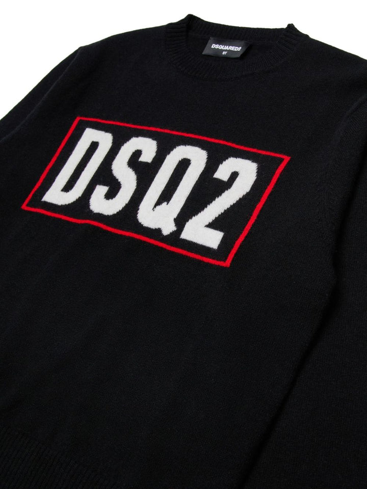 Maglione nero per bambino DQ3071D0AFF DQ900 Dsquared2 Kids 