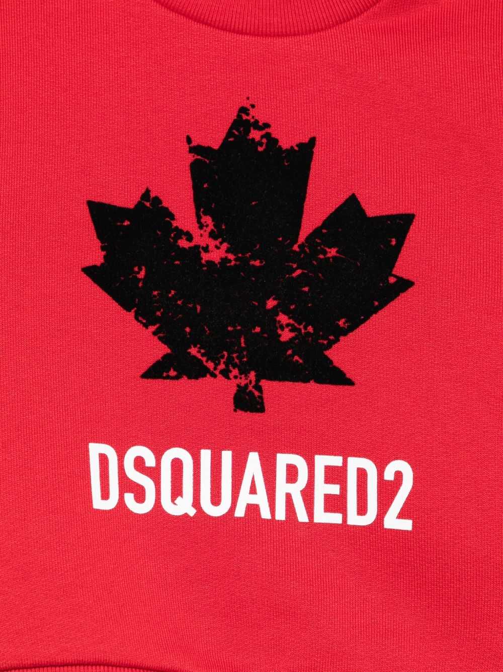 Felpa rossa per neonato DQ3096D00ZF DQ423 Dsquared2 Kids 