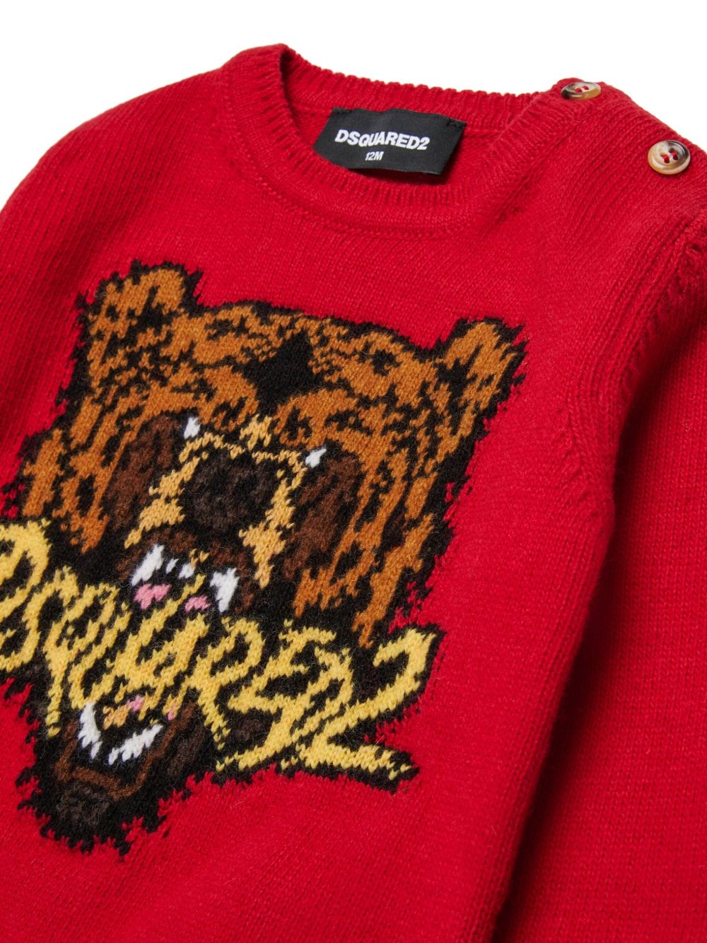 Maglione rosso per neonato DQ3143D0AFE DQ423 Dsquared2 Kids 