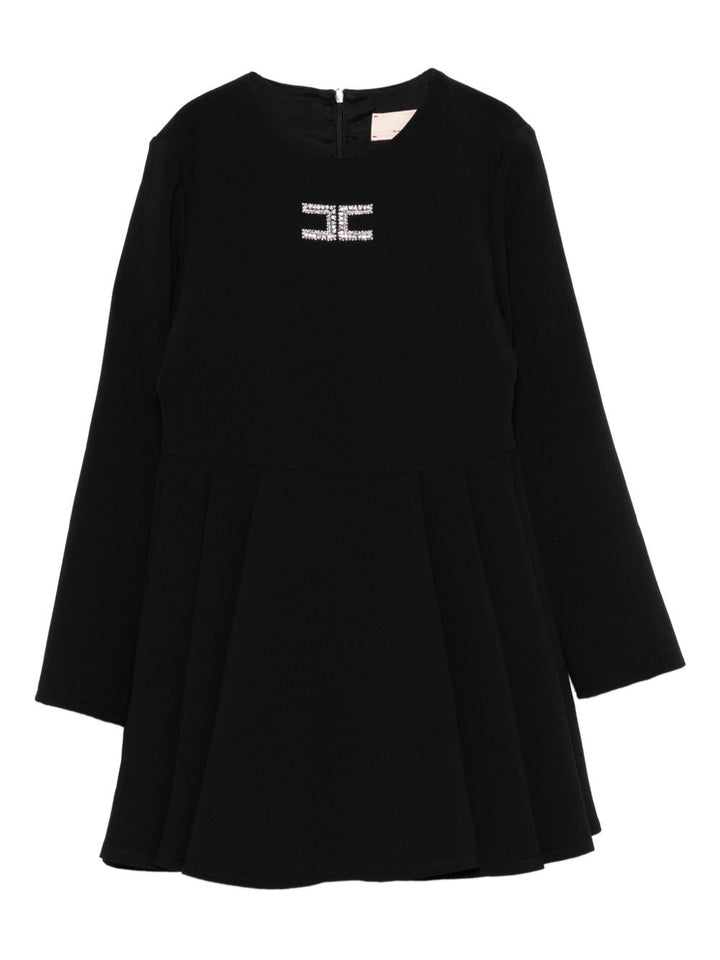 Abito nero per bambina EFAB6290GA085 N000 Elisabetta Franchi Kids 