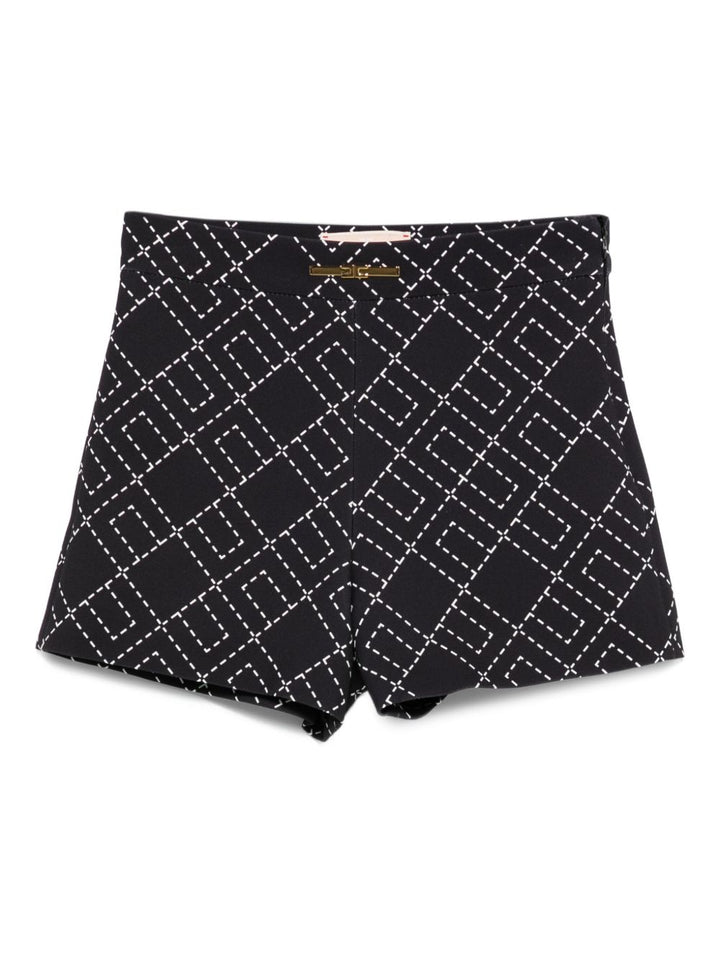 Bermuda nera per bambina EFBE0750GA023 D748 Elisabetta Franchi Kids 