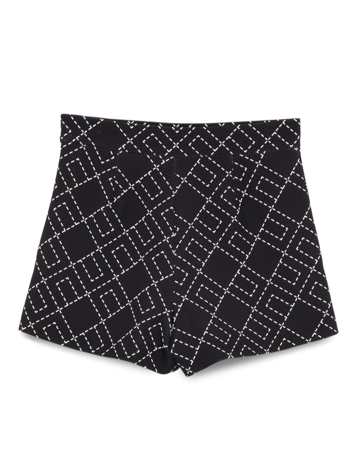 Bermuda nera per bambina EFBE0750GA023 D748 Elisabetta Franchi Kids 