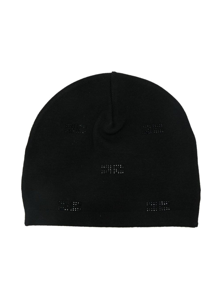 Cappello nero per bambina EFCP030CFL060 N000 Elisabetta Franchi Kids 