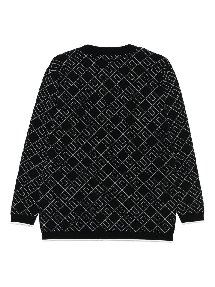 Cardigan nero per bambina EFMA182CFL229 D748 Elisabetta Franchi Kids 
