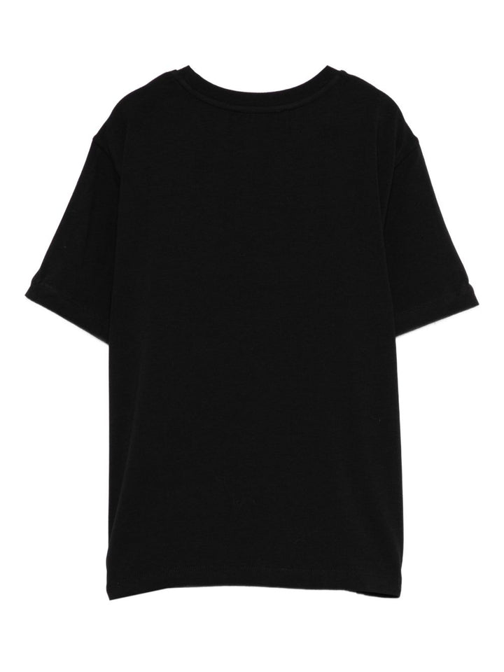 T-shirt nero per bambina EFTS2490JE006 N000 Elisabetta Franchi Kids 