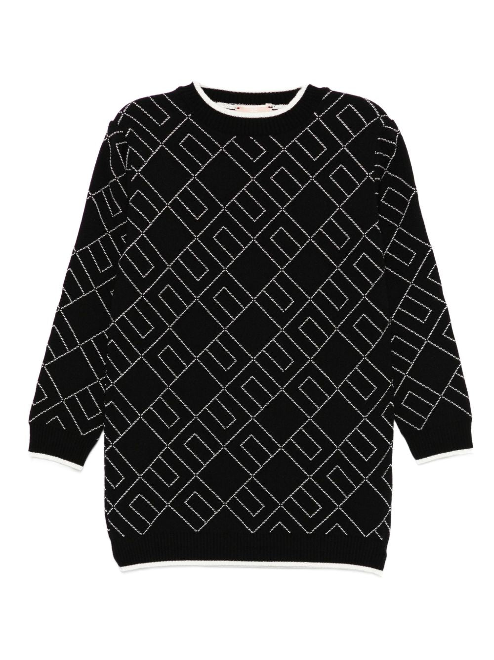 Abito nero per bambina EGAB217CFL229K D748 Elisabetta Franchi Kids 
