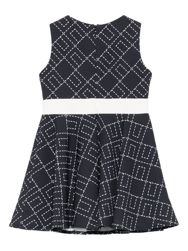 Abito nero per neonata EGAB2190GA023 D948 Elisabetta Franchi Kids 
