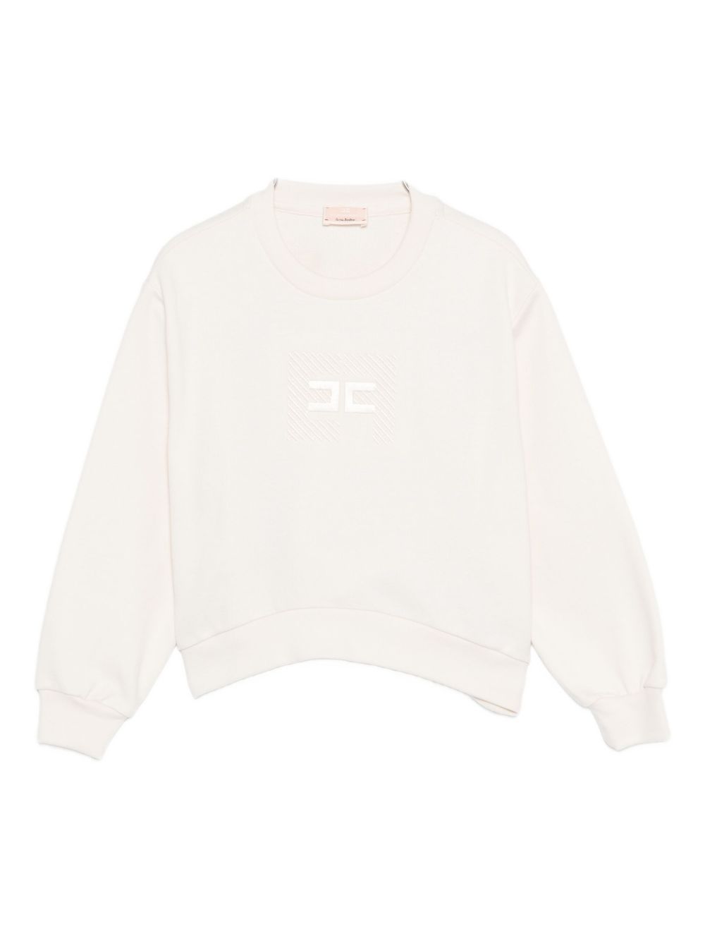 Felpa bianca per bambina EGFE0560FF002 0067 Elisabetta Franchi Kids 