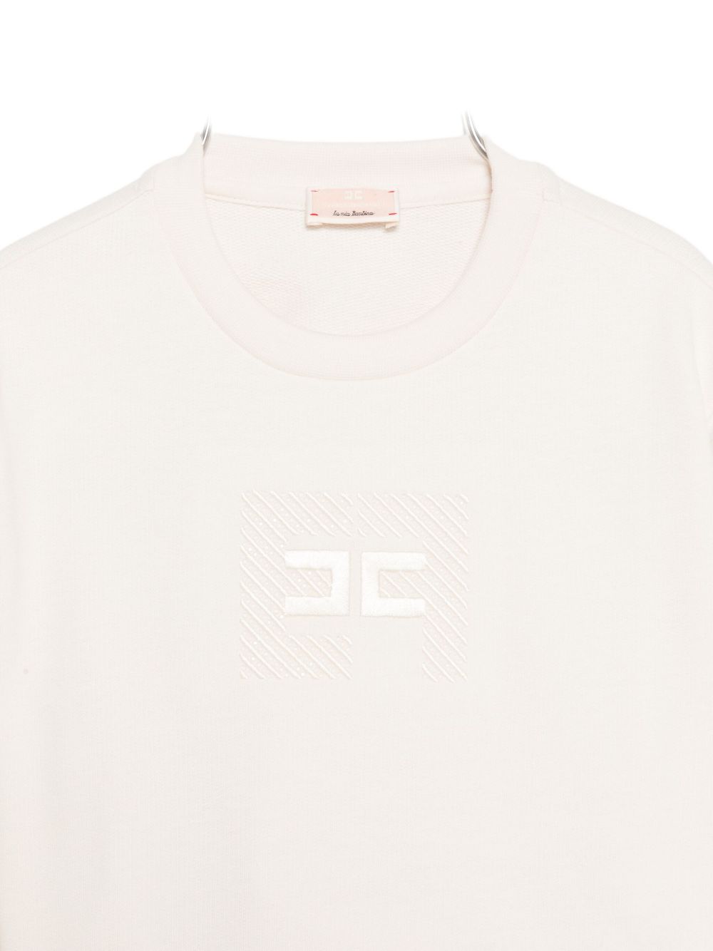 Felpa bianca per bambina EGFE0560FF002 0067 Elisabetta Franchi Kids 