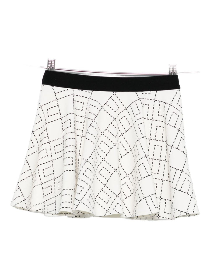 Gonna bianca per bambina EGGO0510GA023 D577 Elisabetta Franchi Kids 