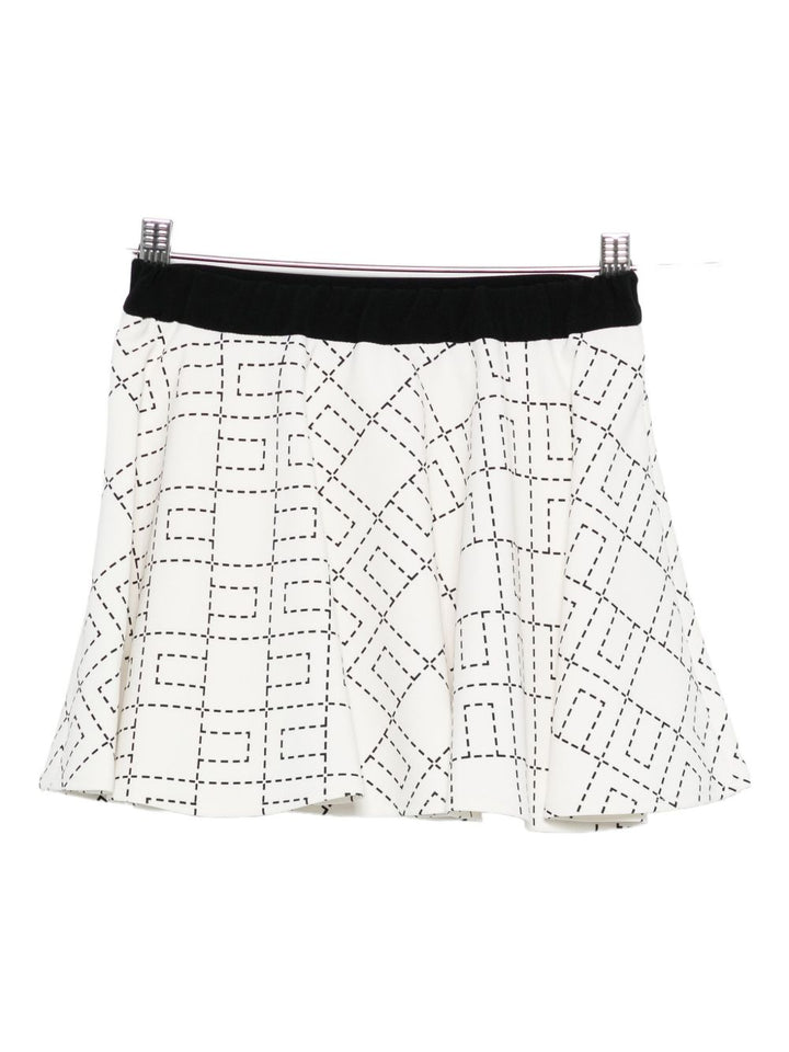 Gonna bianca per bambina EGGO0510GA023 D577 Elisabetta Franchi Kids 