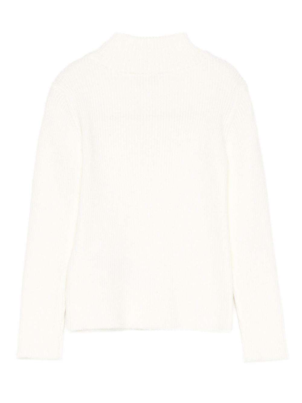 Maglione bianco sporco per neonata EGMA040CFL040 0004 Elisabetta Franchi Kids 