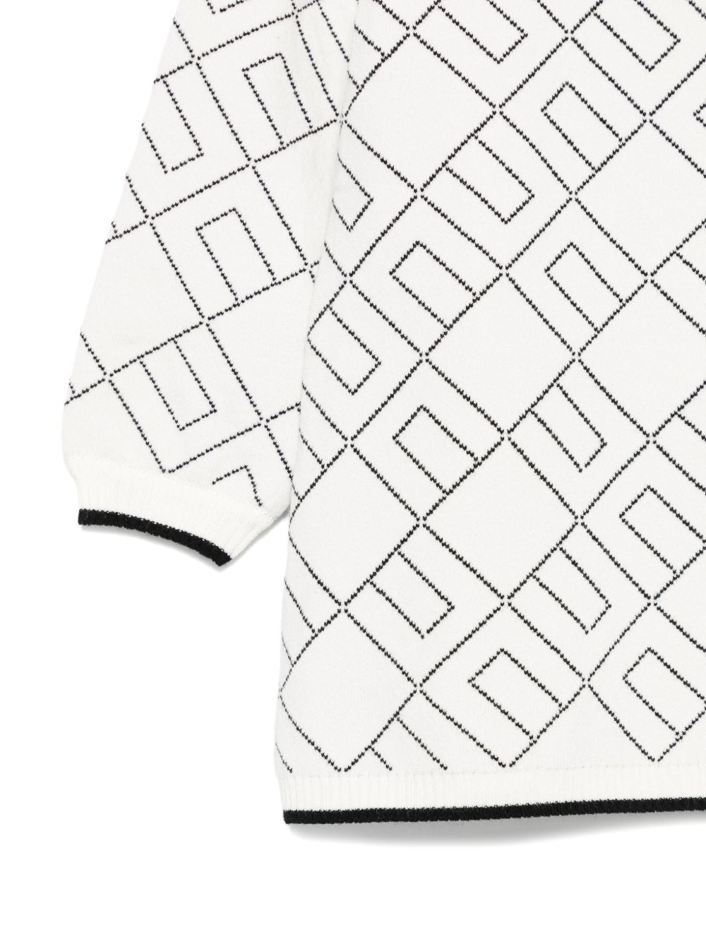 Abito bianco/nero per neonato ENAB067CFL229 D759 Elisabetta Franchi Kids 
