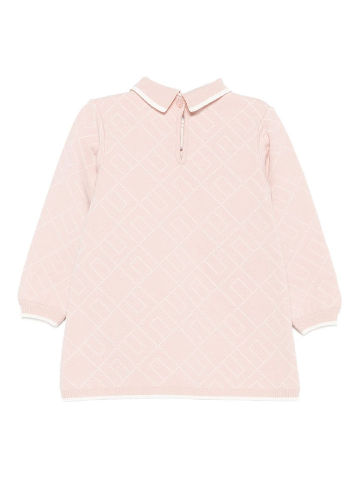 Abito rosa chiaro per neonata ENAB067CFL229 D770 Elisabetta Franchi Kids 