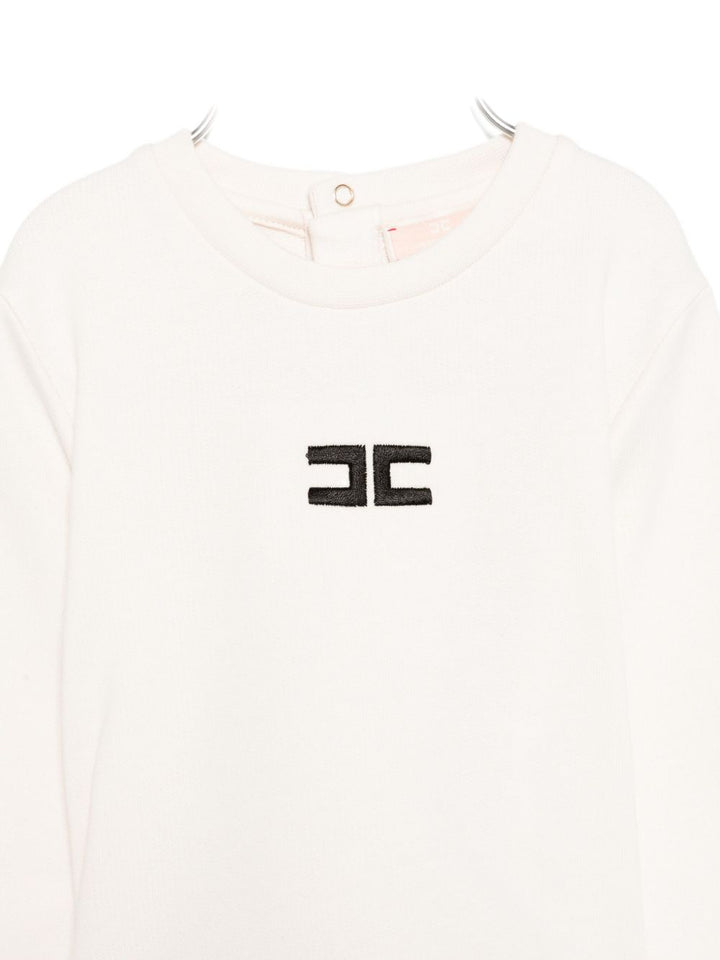 Completo bianco per neonata ENCD1070FF002 D587 Elisabetta Franchi Kids 