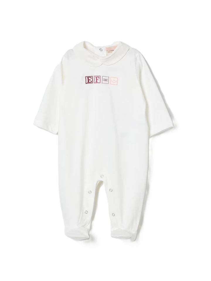 Tutina bianca per neonata ENTU1360JF054 0000 Elisabetta Franchi Kids 