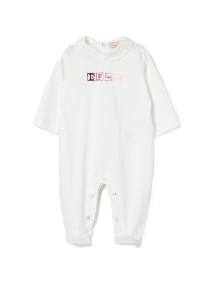 Tutina bianca per neonata ENTU1360JF054 0000 Elisabetta Franchi Kids 