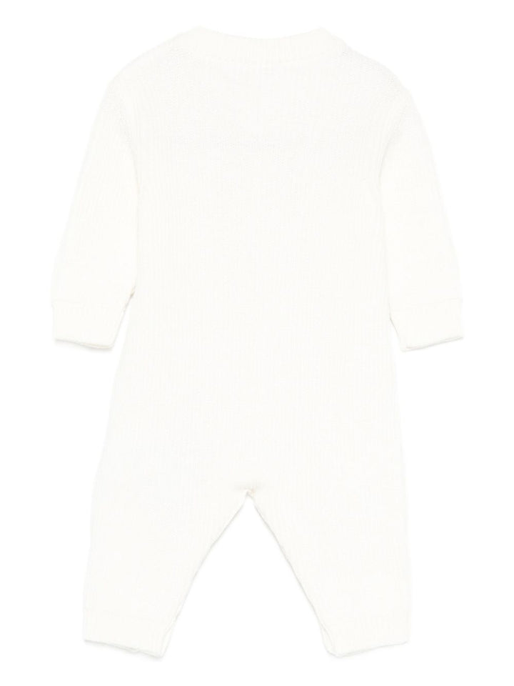 Tutina bianca per neonata ENTU137CFL061 0000 Elisabetta Franchi Kids 