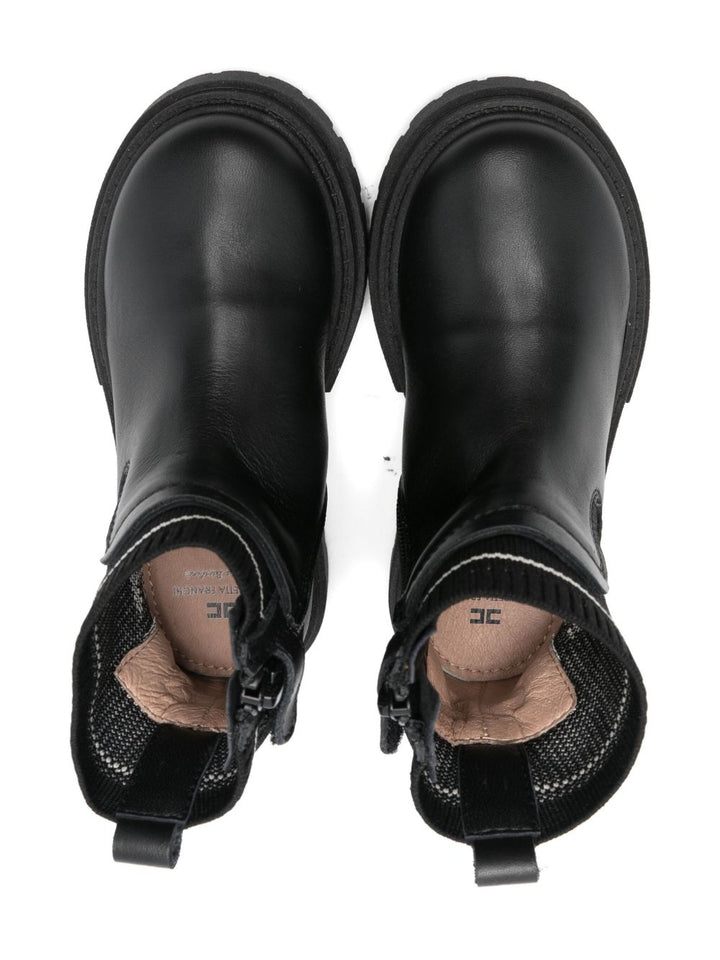 Stivale nero per bambina F1A5E03911316 930 Elisabetta Franchi Kids 