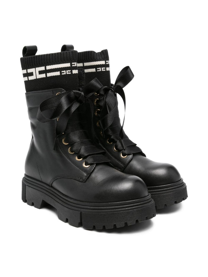 Stivali nere per bambina F4A5E04221316 930 Elisabetta Franchi Kids 