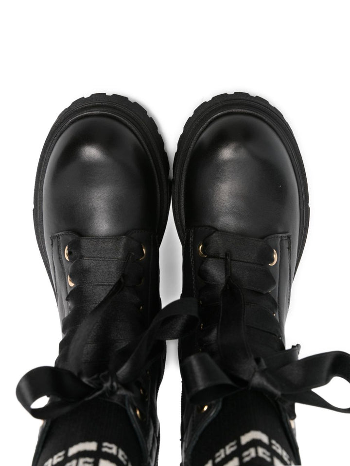 Stivali nere per bambina F4A5E04221316 930 Elisabetta Franchi Kids 