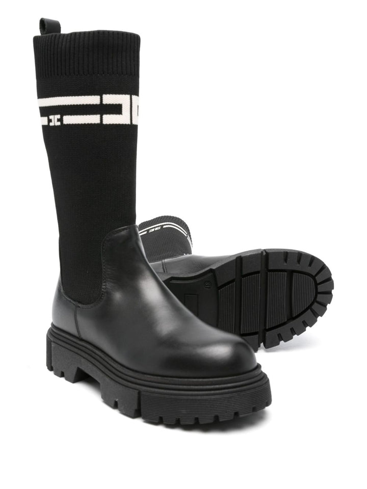 Stivali nere per bambina F4A6E04271316 930 Elisabetta Franchi Kids 