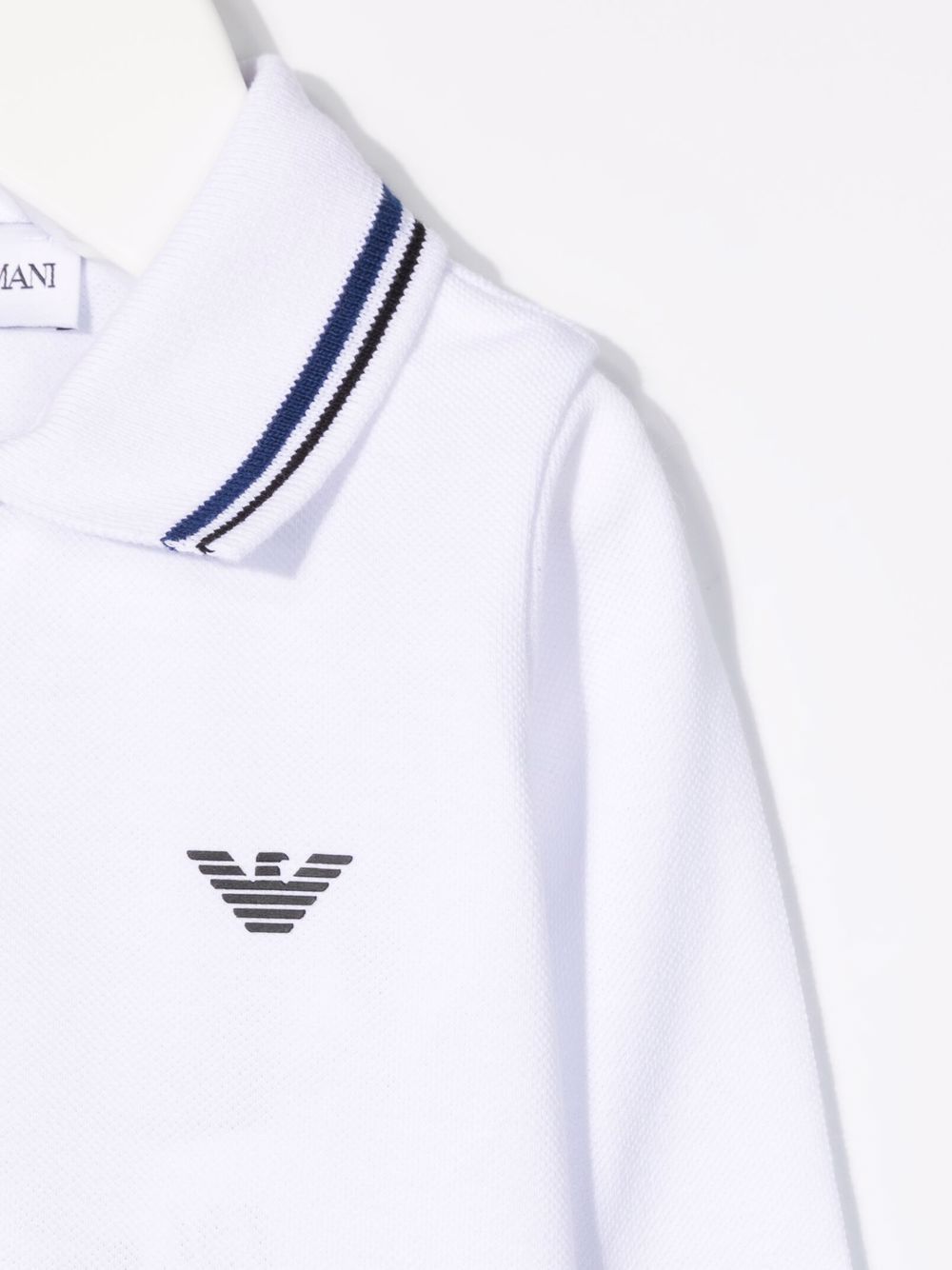 Polo bianco per neonato 8NHFB51JPTZ 0100 Emporio Armani Kids 