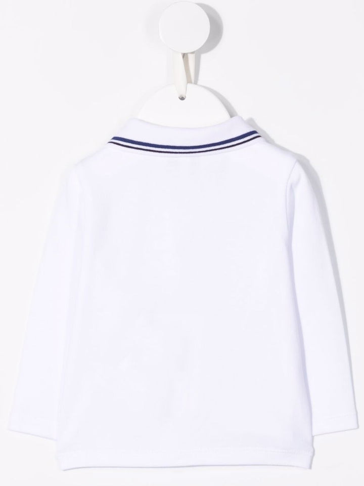 Polo bianco per neonato 8NHFB51JPTZ 0100 Emporio Armani Kids 