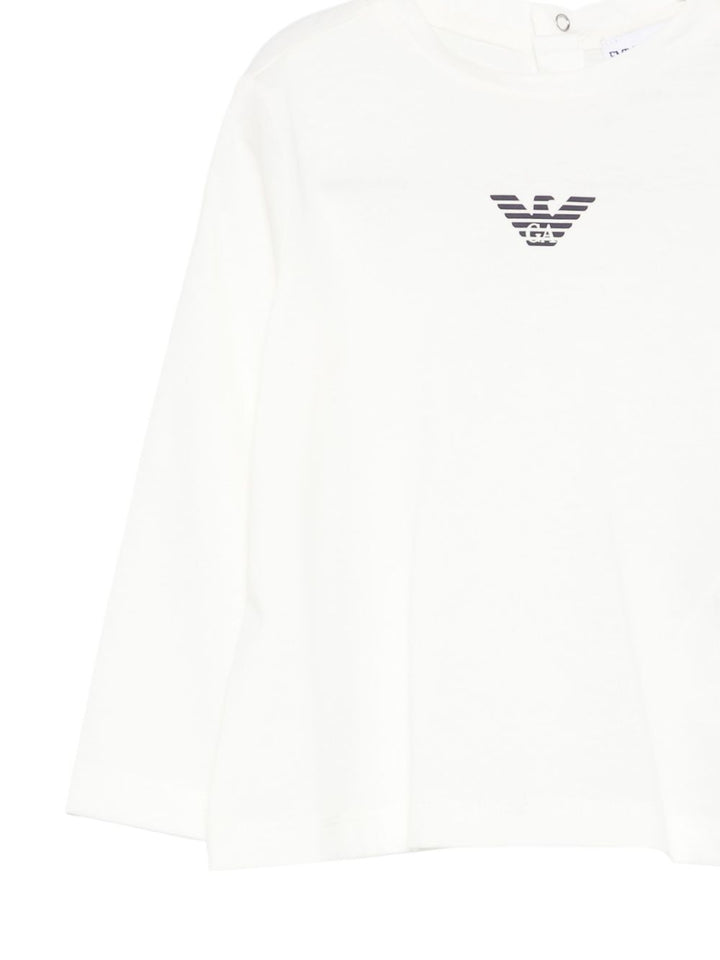 T-shirt bianca per neonato EB000418AF15013 M0134 Emporio Armani Kids 