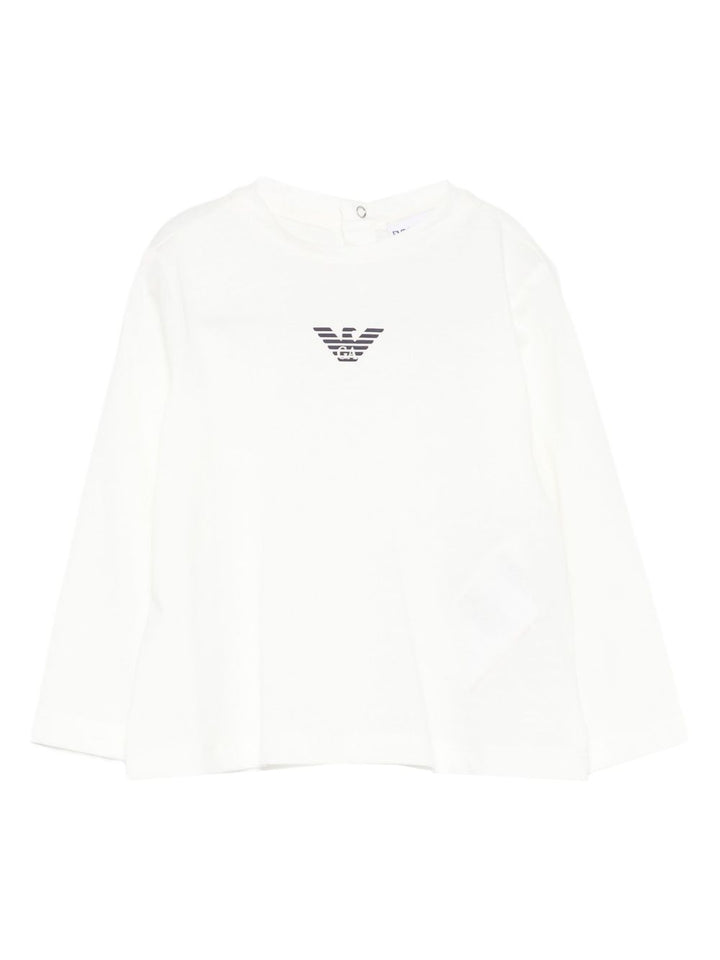 T-shirt bianca per neonato EB000418AF15013 M0134 Emporio Armani Kids 