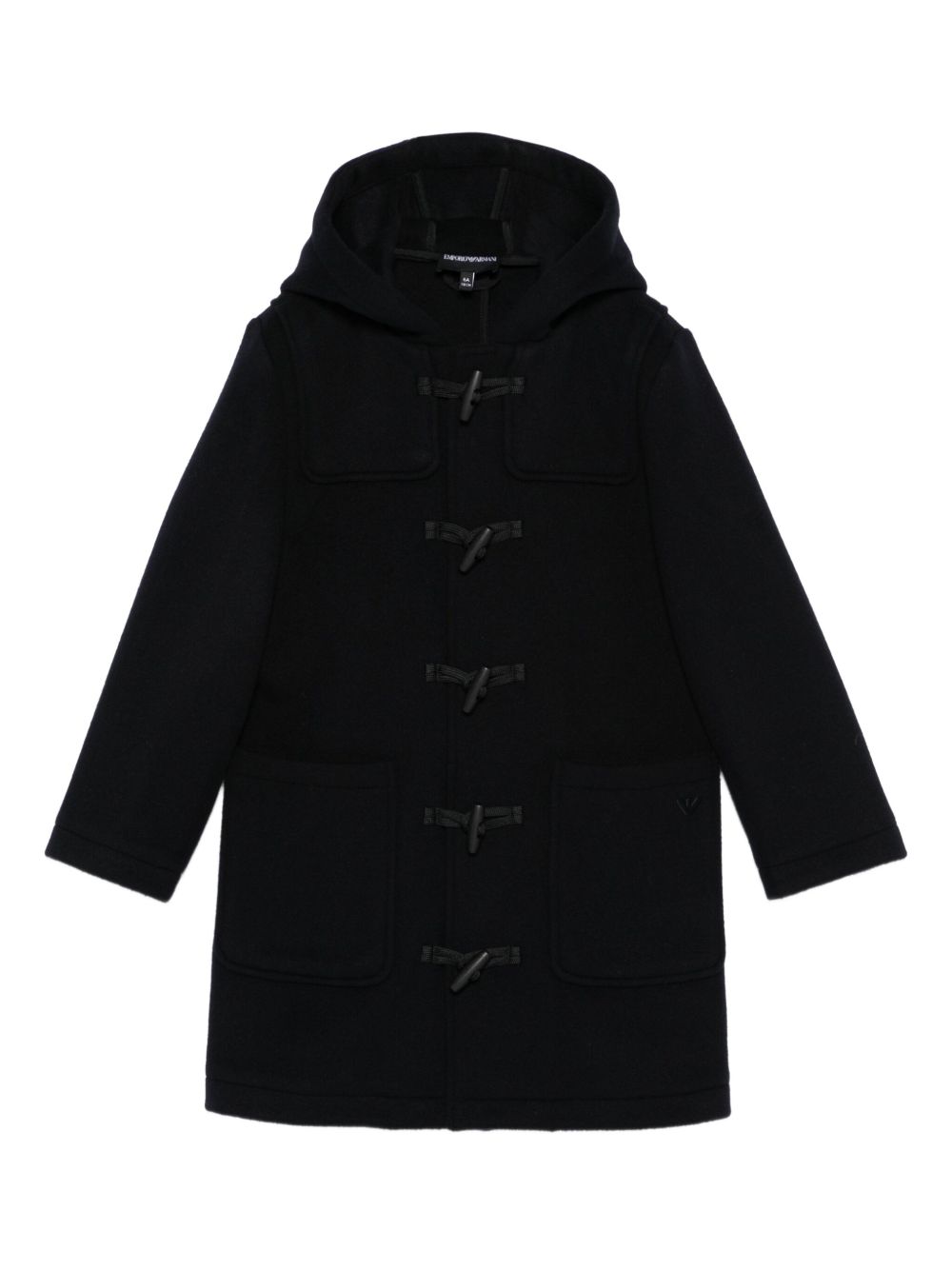 Cappotto nero per bambino EB000493AF16038 UB118 Emporio Armani Kids 