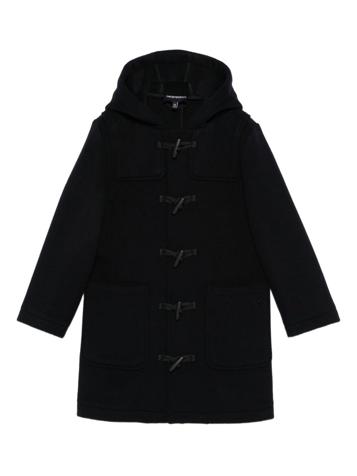 Cappotto nero per bambino EB000493AF16038 UB118 Emporio Armani Kids 