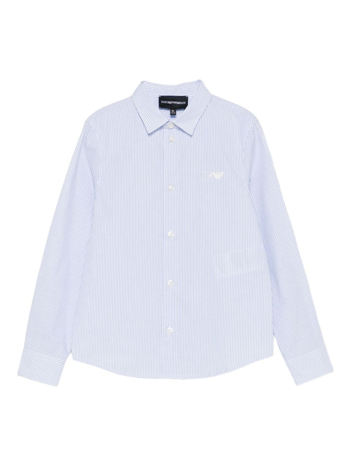 Camicia azzurra per bambino EB000625AF16580 M0010 Emporio Armani Kids 