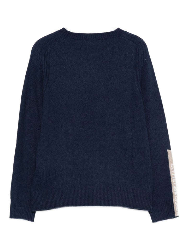 Maglione blu navy per bambino EB000647AF17340 UB130 Emporio Armani Kids 