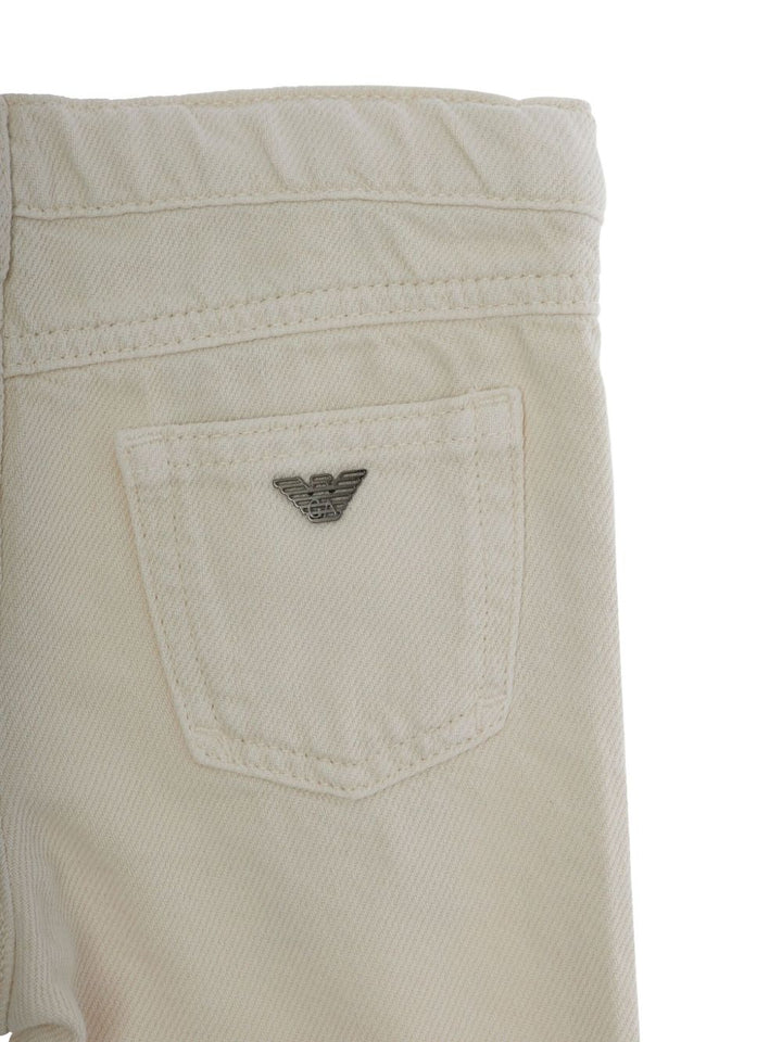 Pantalone beige per neonato EB000758AF16164 U1156 Emporio Armani Kids 