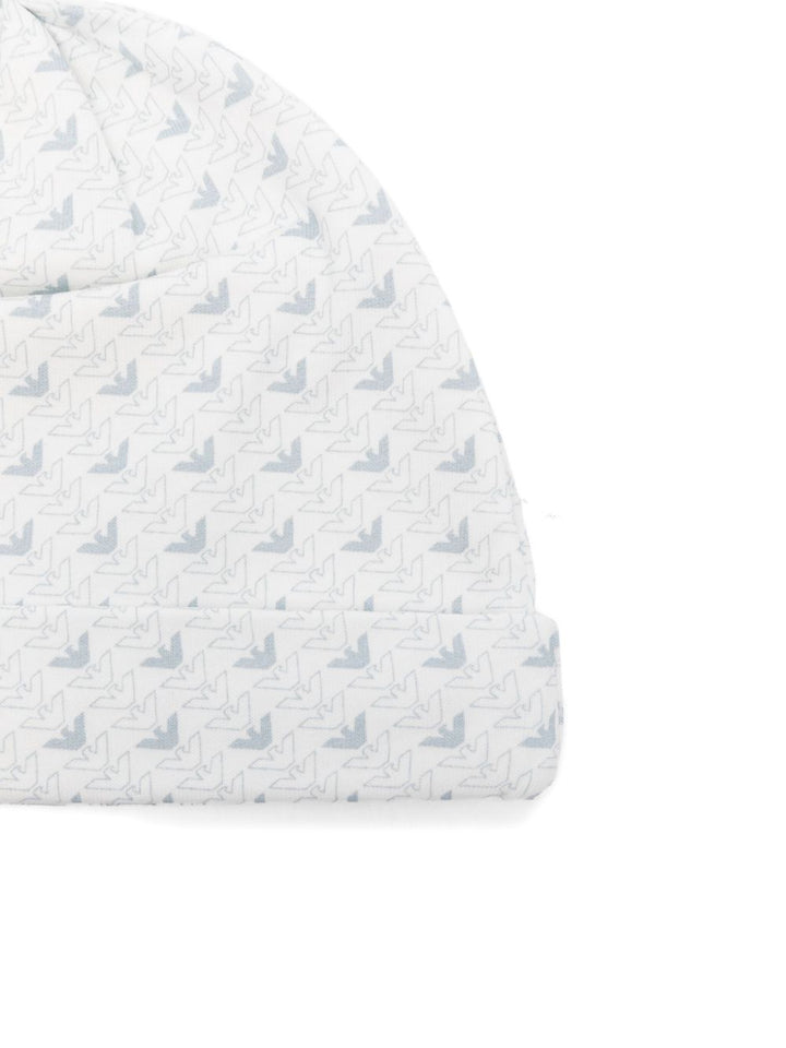 Cappello bianco per neonato EY000005AF10913 FB054 Emporio Armani Kids 