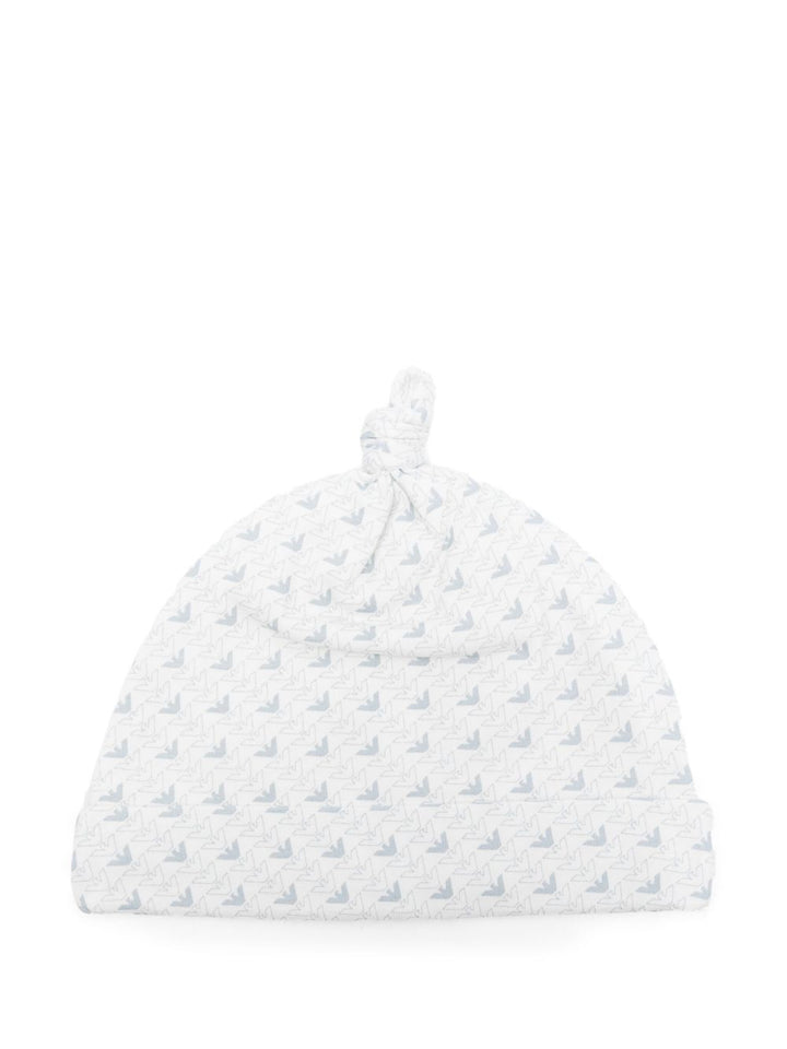 Cappello bianco per neonato EY000005AF10913 FB054 Emporio Armani Kids 