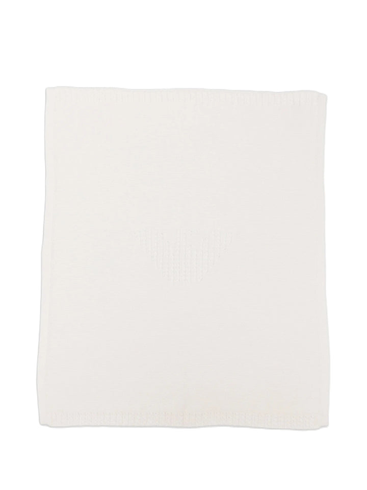 Coperta bianca per neonato EY000148AF18948 U0007 Emporio Armani Kids 