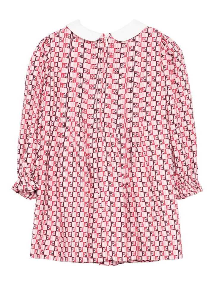 Abito rosso/bianco per neonata BFB573AYMG F1TKH Fendi Kids 