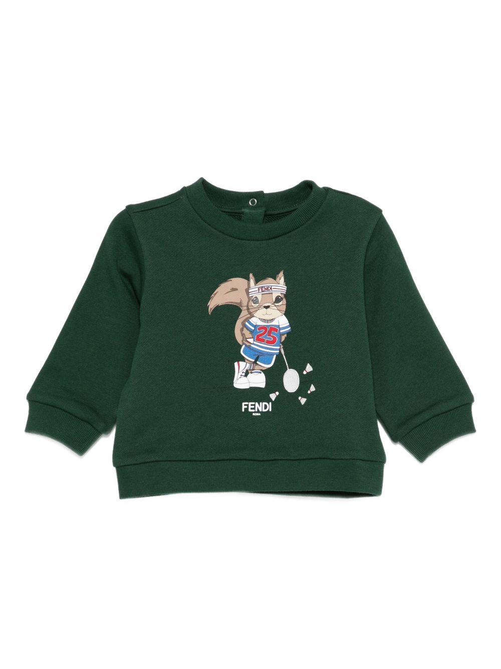 Felpa verde scuro per neonato BMH0825V0 F0E3J Fendi Kids 