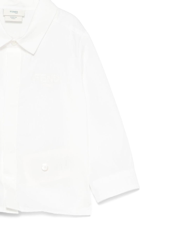 Tutina bianca/verde per neonato BML157AUKK F0E3J Fendi Kids 