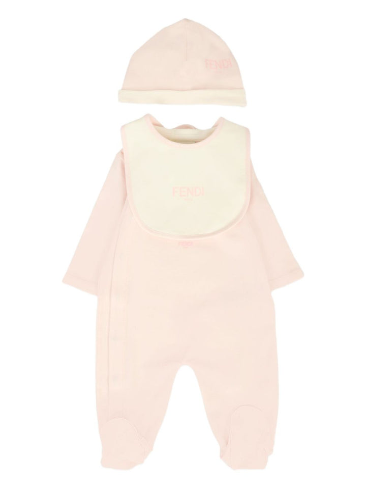 Tutina rosa per neonata BUK141ST8 F0C11 Fendi Kids 