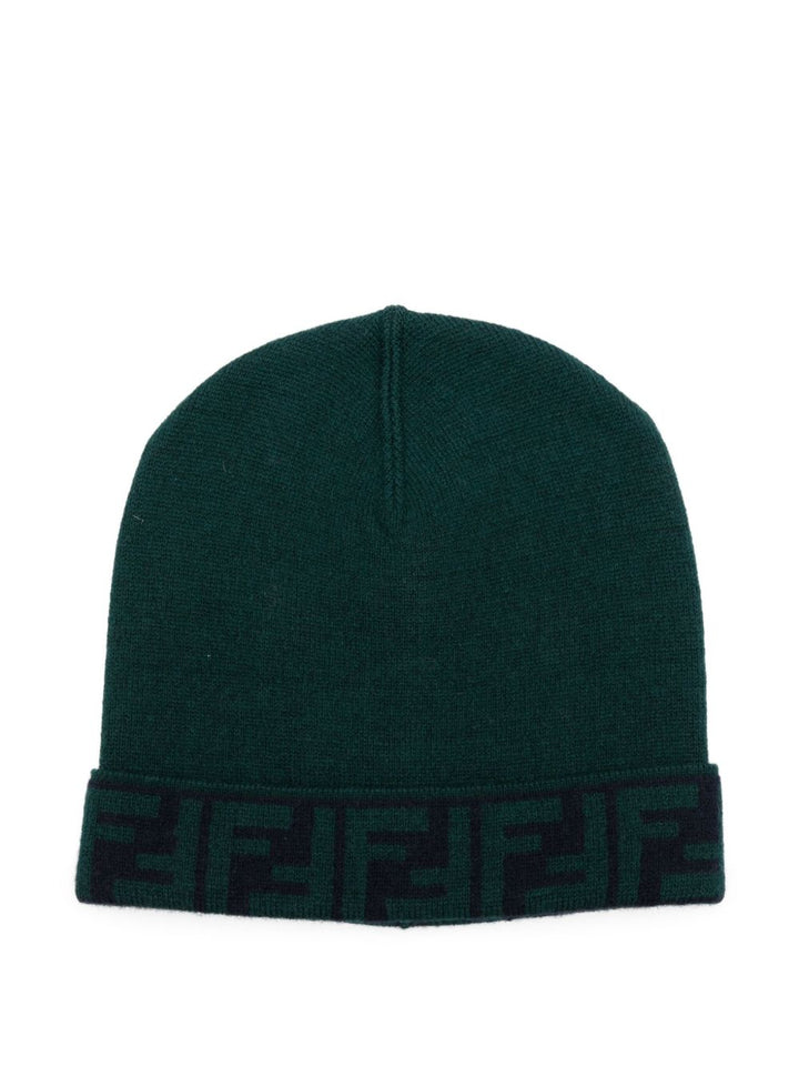 Cappello verde/blu per bambino BUP081AV7B F0L5W Fendi Kids 