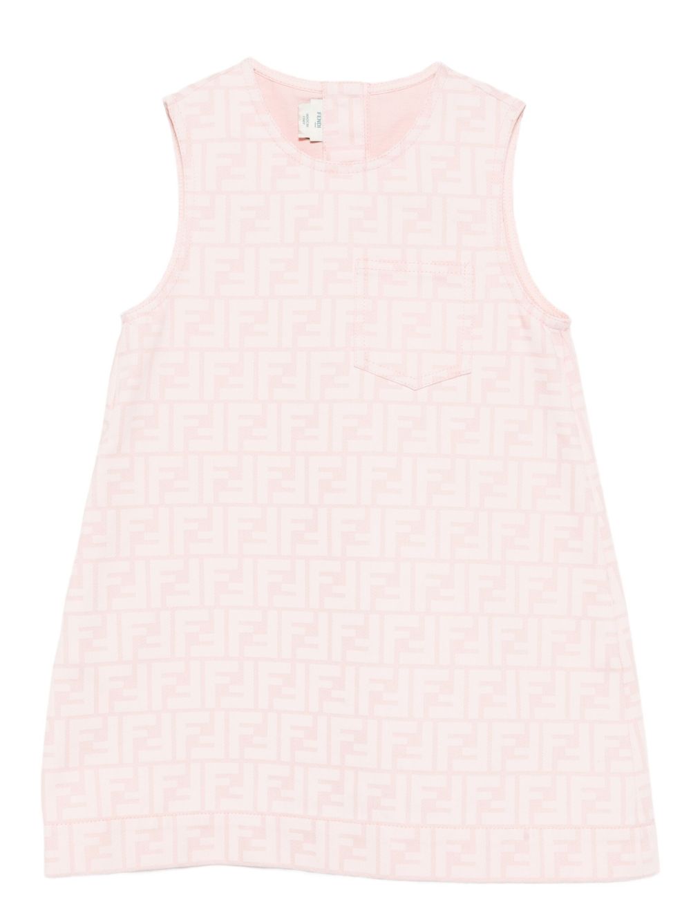 Abito rosa chiaro per bambina JFB807AUKT F0ZKY Fendi Kids 