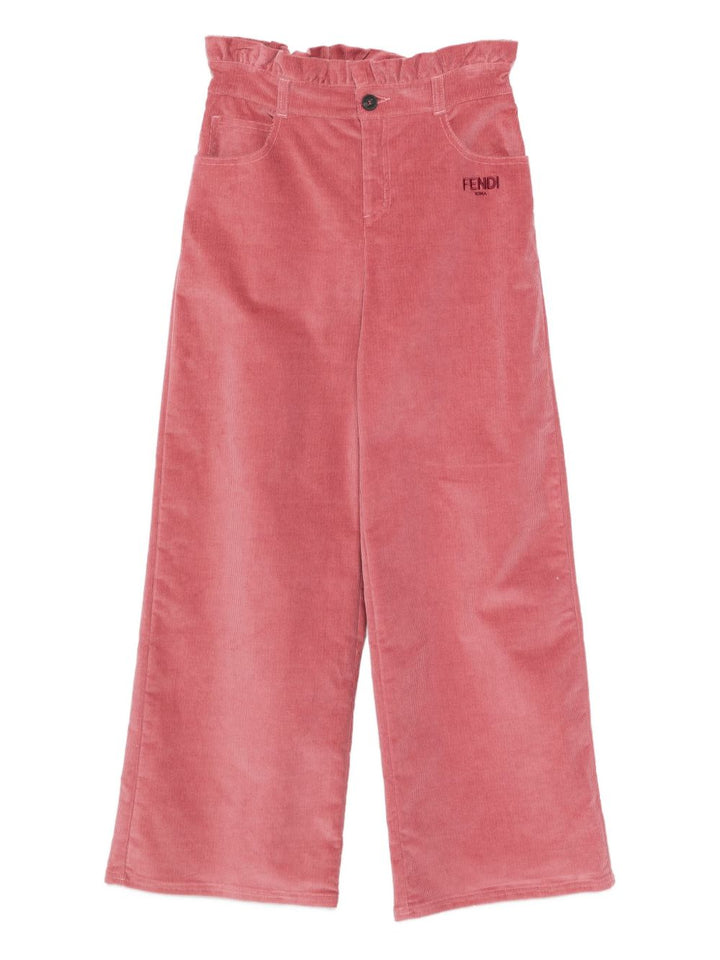Pantalone rosa per bambina JFF380AYMC F1T6P Fendi Kids 